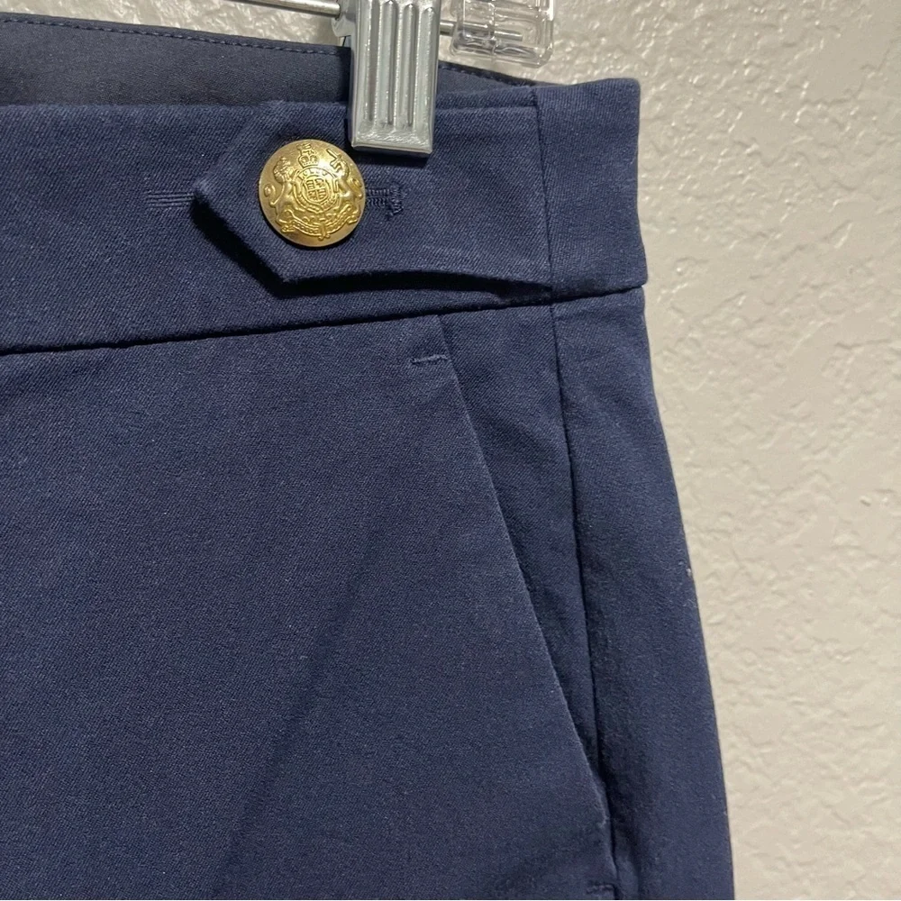 J.Crew Nautical Wide Leg Cropped Trouser Size 10